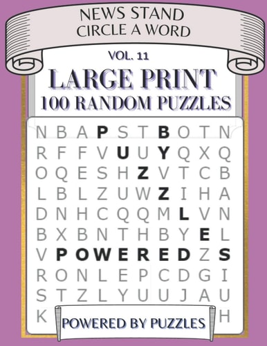 News Stand Circle a Word Vol.11 Large Print 100 Random Puzzles