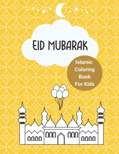 Islamic Coloring Book For Kids - Eid Mubarak