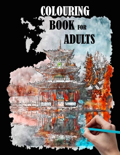 Colouring Book for Adults City , Houses , Flowers , Coloring Books for Adult , Beautiful Patterns and Sketches to Color
