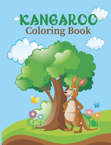 Kangaroo Coloring Cook A Fantastic Coloring Book with Kangaroo Image with Coloring Pattern.
