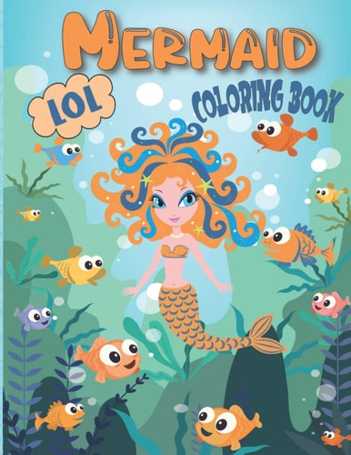 LOL Mermaid Coloring Book Amazing Design of Mermaids for Kids Ages 4-8 with Fun Sea Animals