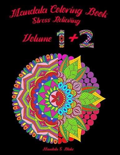 Mandala Coloring Book Stress Relieving/ Volume 1 + Volume 2/Coloring Book For Beginners