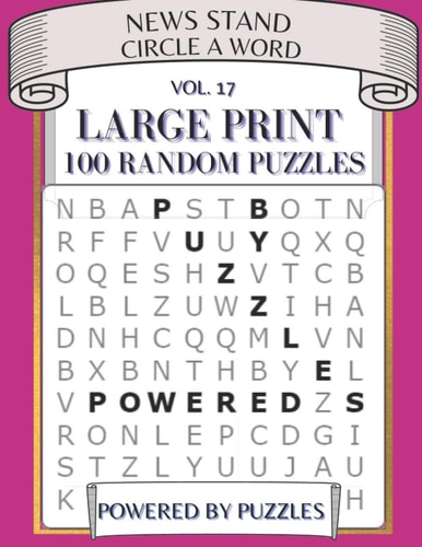 News Stand Circle a Word Vol.17 Large Print 100 Random Puzzles