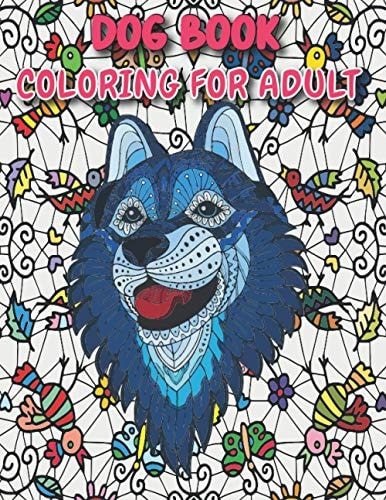 Dog Book Coloring for Adults