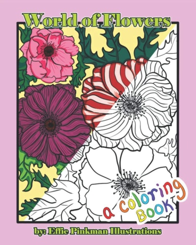 World of Flowers A Coloring Book