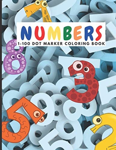 Numbers 1-100 Dot Marker Coloring Book