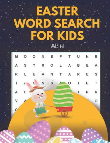 Easter Word Search for Kids Ages 4-8 A Fun Kid Workbook Game For Learning