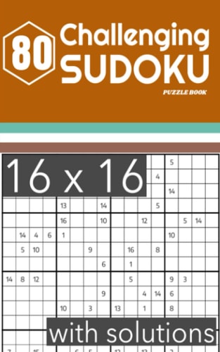 Challenging Sudoku Puzzle Book 80 Hard Level Puzzles for Adults with Solutions - 5x8 Inch