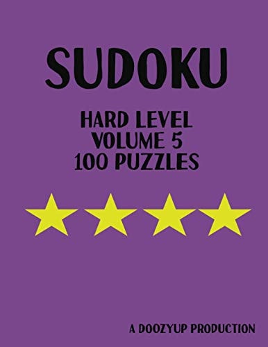 100 Hard Level Sudoku Puzzles Volume 5