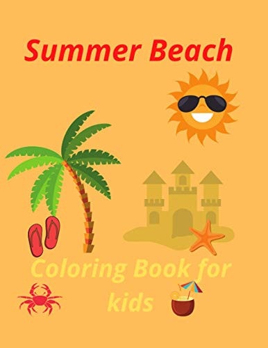 Summer Beach Coloring Book for Kids