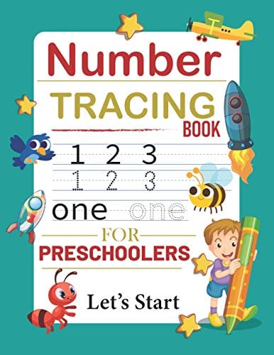 Number Tracing Book for Preschoolers Number Practice and Exercise Books for Kids Ages 3-5, Number Tracing Workbook, Number Activity Book, Number Tracing Book