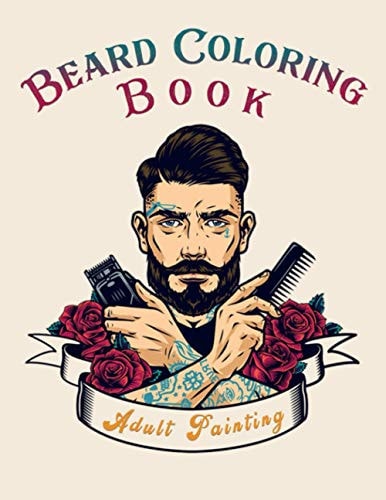 Beard Coloring Book Portraits For Adults & Teenagers