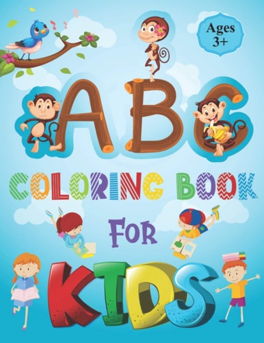 ABC Coloring Book for Kids Alphabet Book for Kids - ABC Activities for Preschoolers Ages 3-5 - Easy, LARGE, GIANT Simple Picture Coloring Books for Toddlers - Coloring Book with The Learning Bugs