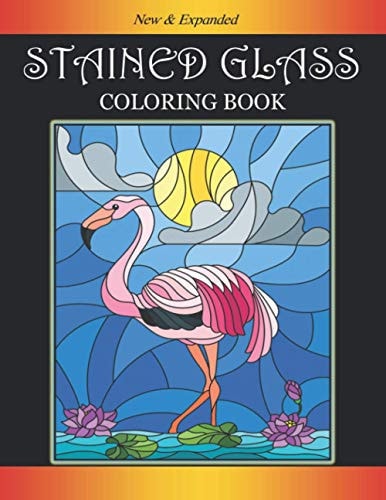 Stained Glass Coloring Book Beautiful Bird Designs