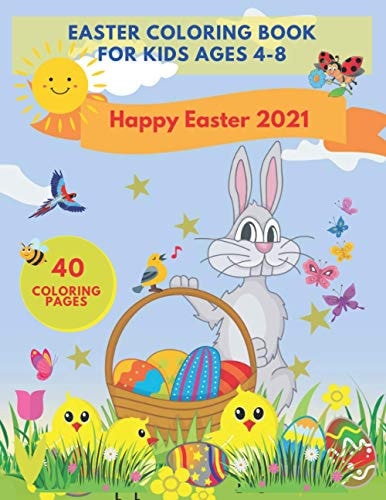 Easter Coloring Book for Kids Ages 4-8 Activity Book For Children Preschool Gift 2021