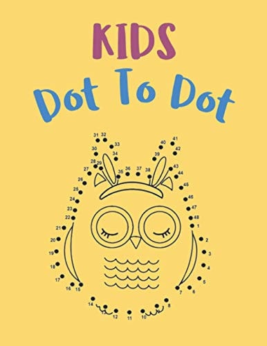 Kids Dot To Dot Cute Animals and Bugs Activity Book for Girls And Boys