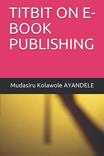 Titbit on E-Book Publishing