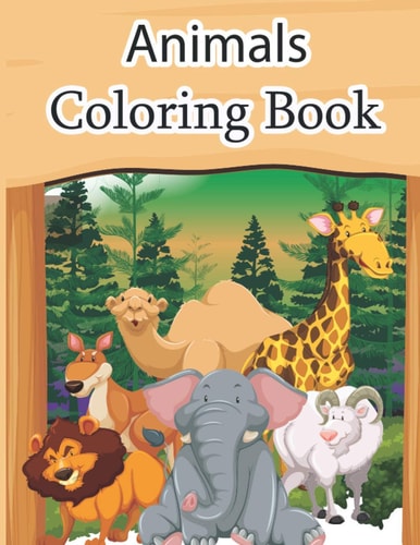 Animals Coloring Book Educational Coloring Books for Kids My First Animal Coloring Book for Kids Learn Fun Facts Practice Handwriting and Color Hand Drawn Illustration Preschool Kindergarten