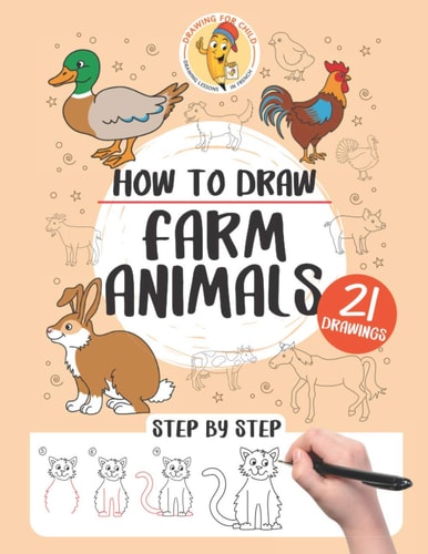 How to Draw Farm Animals 21 Step-by-step