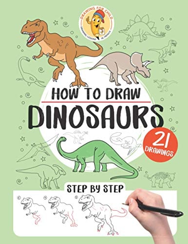 How to Draw Dinosaurs 21 Step-by-step Drawings
