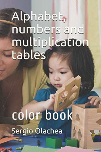 Alphabet, Numbers and Multiplication Tables Color Book