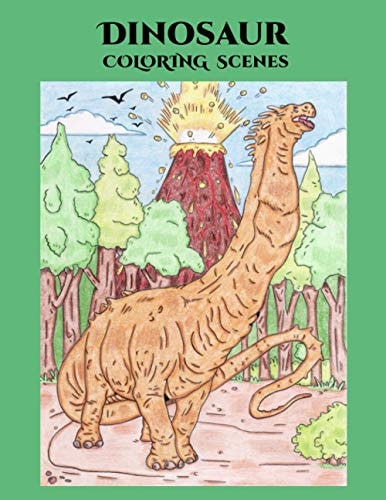 Dinosaur Coloring Scenes Dinosaur Coloring Book for Kids Ages 4-8