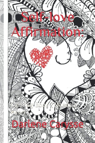 Self-love Affirmation : Coloring Book (Mandala Heart)