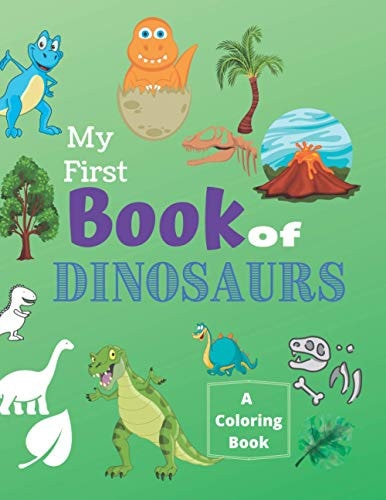 My First Book of Dinosaurs A Coloring Book Dinosaurs Coloring Book. My First Book of Coloring. A Coloring Book For Kids.