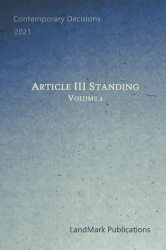 Article III Standing Volume 2
