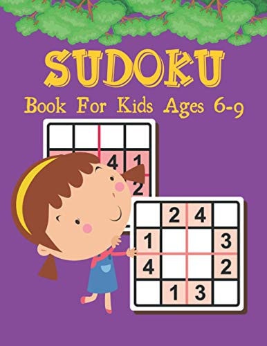 SUDOKU Book For Kids Ages 6-9 Logical Thinking - Brain Game Color In Activity Book Easy Sudoku Puzzles For Kids