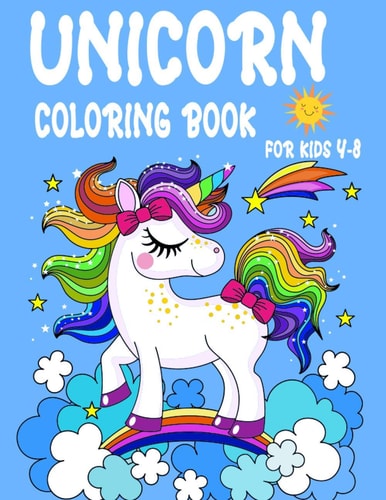 Unicorn Coloring Book For Kids 4-8