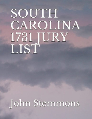 South Carolina 1731 Jury List