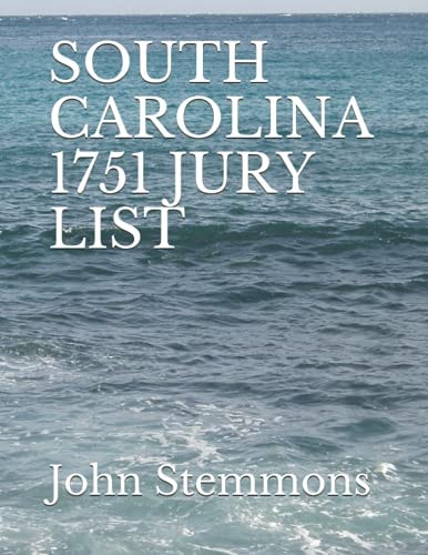 South Carolina 1751 Jury List