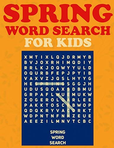 Spring Word Search For Kids Large Print Summer Season And Easter Word Finder Searches Book