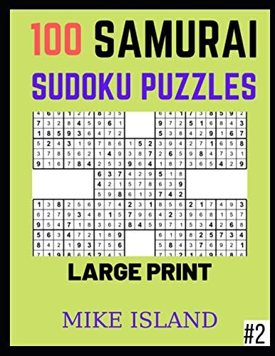 Samurai Sudoku Puzzles for Adults 100 Large Print Samurai Sudoku Puzzles