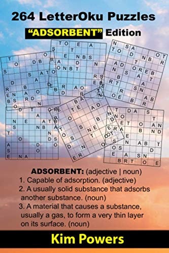 264 LetterOku Puzzles "ADSORBENT" Edition Letter Sudoku Brain Health