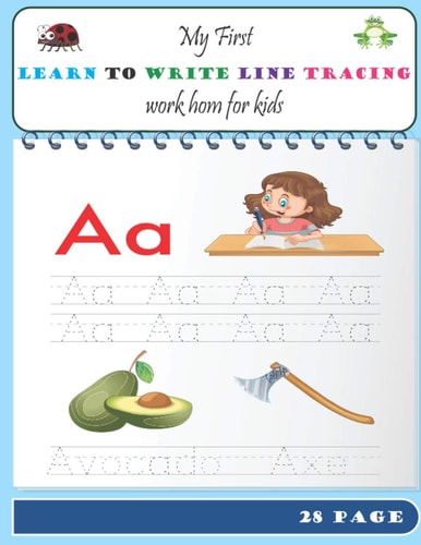 My First Learn to Write Line Tracing Work Home for Kids Work Book in Home for Kids, Motivate to Learn Writing for Child