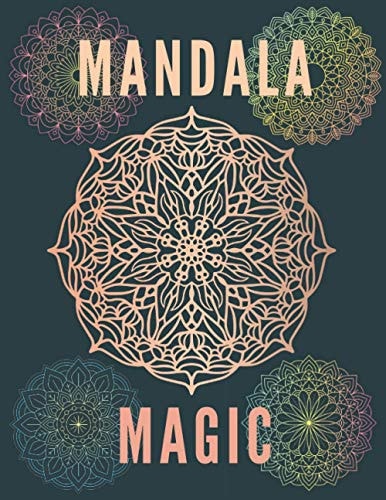 Mandala Magic Coloring Book For Adults Kids Beginners Relieving Man Woman Boys Girls Relaxation Magical