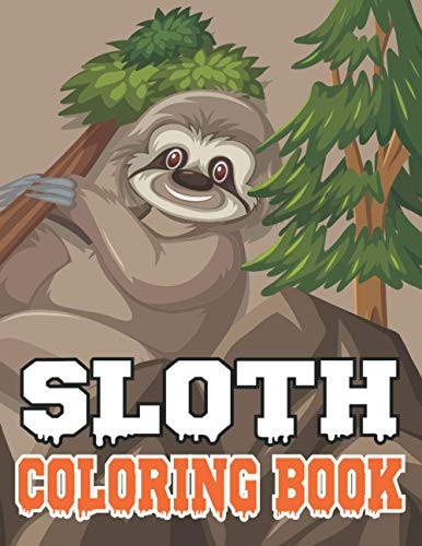 Sloth Coloring Book Fantastic Collection of Easy, Enjoy & Fun, Sloth, Relaxing, Inspiration, Beautiful Sloth with Pattern, Mandala & Floral Design, Sloth Coloring Pages, Coloring & Activity Book for Teens Or Adults 100 Adorable Sloth Designs