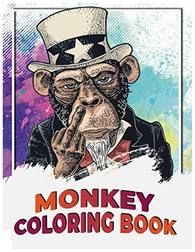 Monkey Coloring Book The Amazing World Of Monkeys