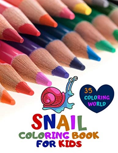Snail Coloring Book for Kids A Bundle of Unique Snail Coloring Patterns for Kids Perfect and Cute Easy Educational Coloring and Activity Book Pages. One of the Best Gift Idea for Your Kindergarten Kids who Love to Color in Toddler Pattern.