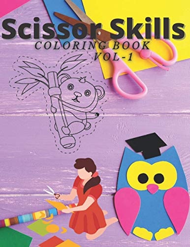 Scissor Skills Coloring Book Vol-1 Coloring Book For Kids