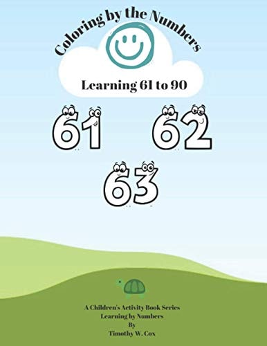 Coloring by the Numbers Learn how to Count from 61 to 90 by Coloring with Numbers.