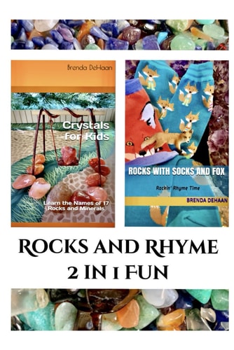 Rocks and Rhyme 2 in 1 Fun Crystals for Kids and Rocks with Socks and Fox