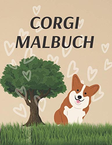 Corgi Malbuch Arbeitsbuch Aktivität Für Kinder und Erwachsene