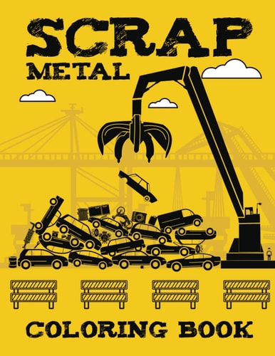Scrap Metal Coloring Book Junkyard Fun Children's Color Pages