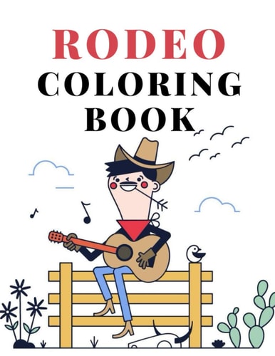 Rodeo Coloring Book Cowboy Wild West Wester Colouring for Kids