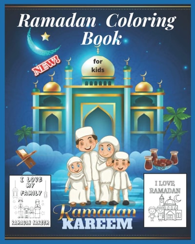 Ramadan Coloring Book for Kids Collection of Ramadan Coloring Pages for Kids Islamic Coloring Book For Children.