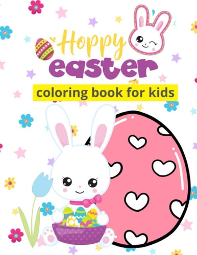 Hoppy Easter Spring Coloring Book for Kids