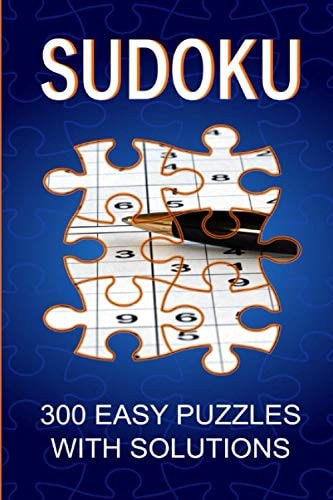 Sudoku 300 Easy Puzzles with Solutions: Easy Sudoku Book for Adults